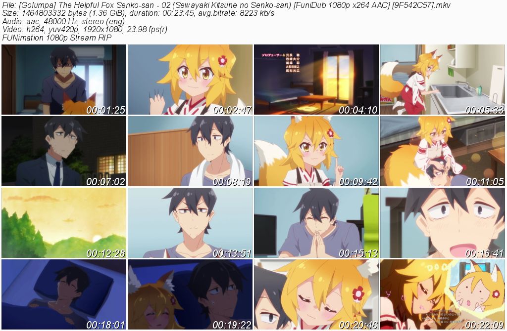 Izpalīdzīgā lapsiņa Senko-sana. Sewayaki Kitsune no Senko-san