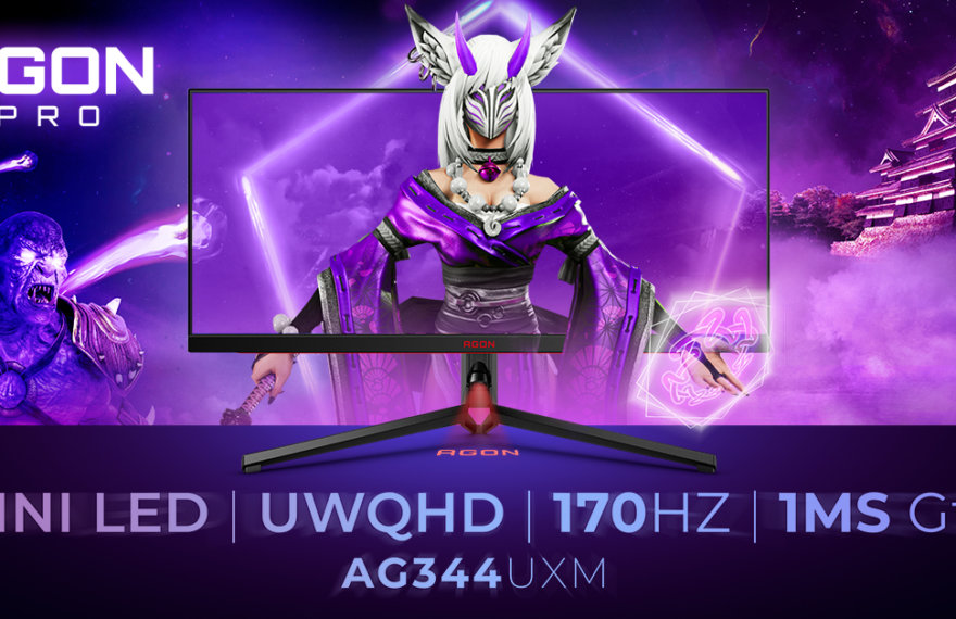 AGON by AOC prezentē MiniLED īpaši plato spēļu displeju AGON PRO AG344UXM ar 170 Hz