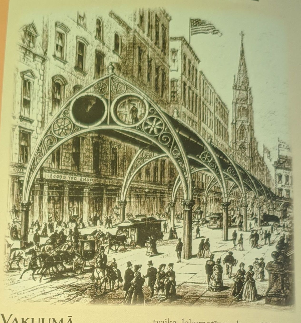 Gaisa vilciens bezgaisa telpā