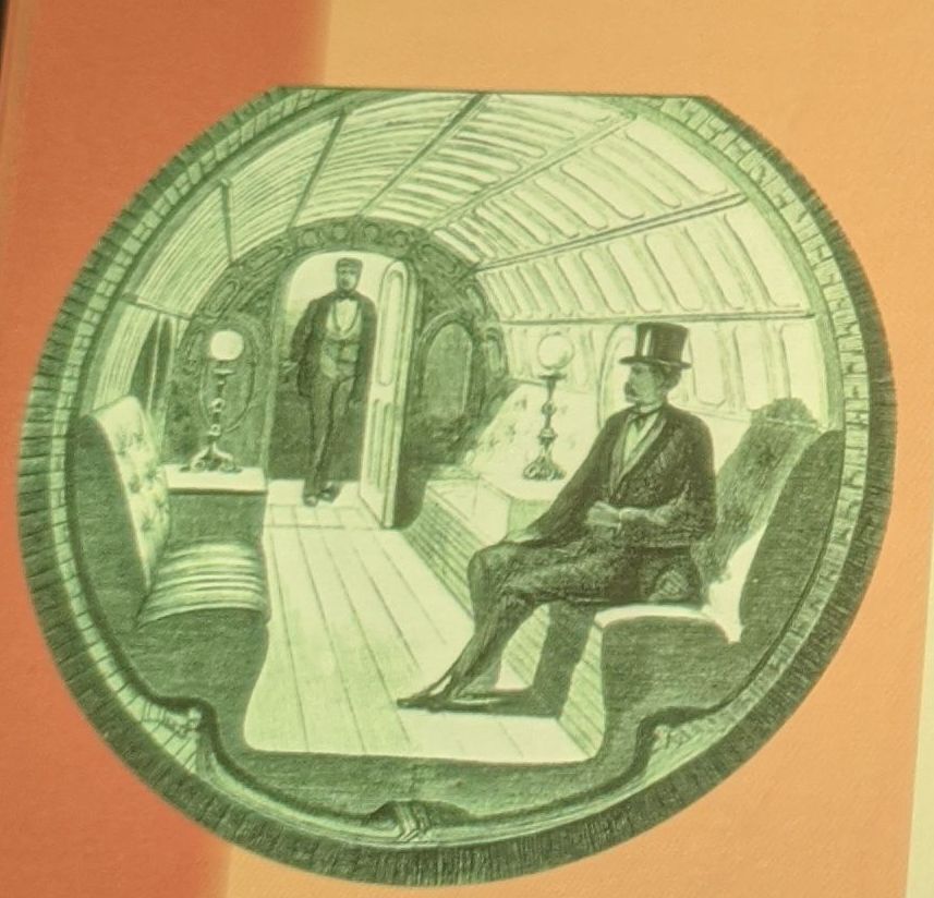 Gaisa vilciens bezgaisa telpā