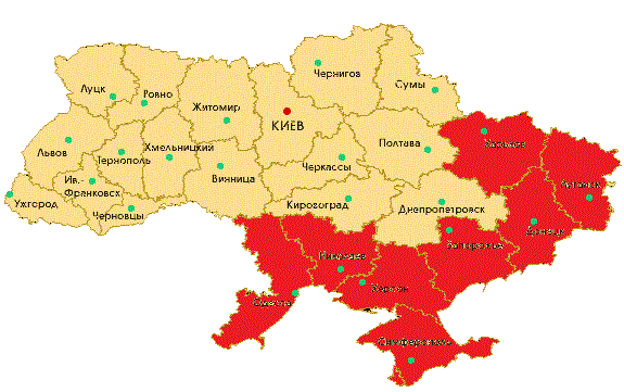 14-украина политическая карта новая